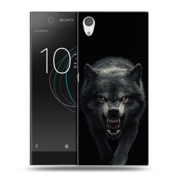 Силиконовый чехол на Sony Xperia XA1 с принтом Волк