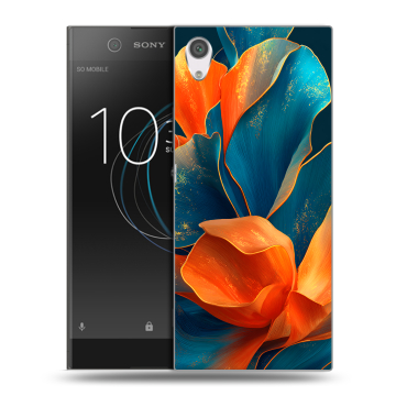 Силиконовый чехол на Sony Xperia XA1 с принтом Цветы Силиконовый чехол на Sony Xperia XA1 с принтом Цветы