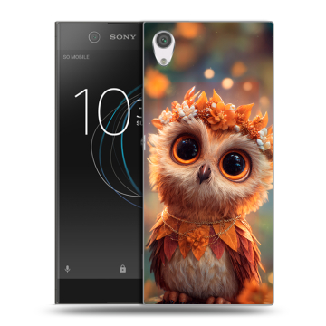 Силиконовый чехол на Sony Xperia XA1 с принтом Милая сова Силиконовый чехол на Sony Xperia XA1 с принтом Милая сова