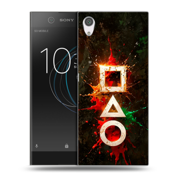 Силиконовый чехол на Sony Xperia XA1 с принтом Squid Game Игра кальмара