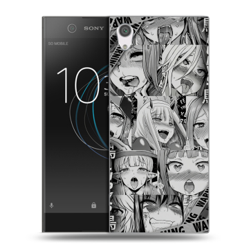 Силиконовый чехол на Sony Xperia XA1 с принтом Ahegao Ахегао Аниме Силиконовый чехол на Sony Xperia XA1 с принтом Ahegao Ахегао Аниме