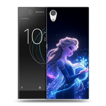 Силиконовый чехол на Sony Xperia XA1 с принтом Холодное сердце Frozen