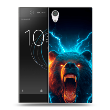 Силиконовый чехол на Sony Xperia XA1 с принтом Медведь Силиконовый чехол на Sony Xperia XA1 с принтом Медведь