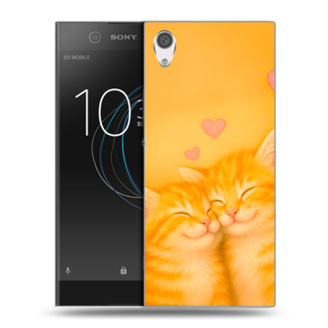 Силиконовый чехол на Sony Xperia XA1 с принтом Милые котята