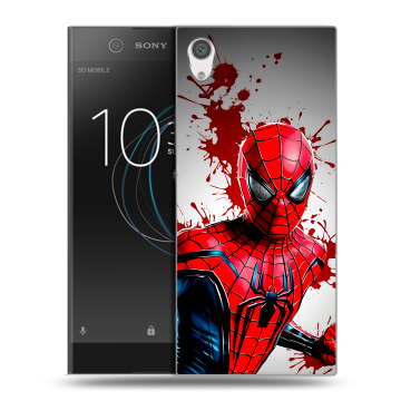 Силиконовый чехол на Sony Xperia XA1 с принтом Spiderman Человек паук