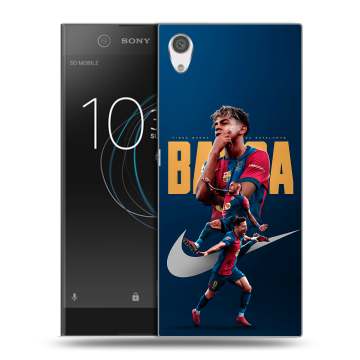 Силиконовый чехол на Sony Xperia XA1 с принтом Барселона Barca Yamal 