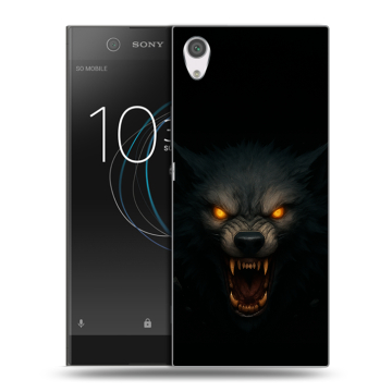 Силиконовый чехол на Sony Xperia XA1 с принтом Волк Силиконовый чехол на Sony Xperia XA1 с принтом Волк