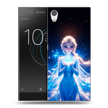 Силиконовый чехол на Sony Xperia XA1 с принтом Холодное сердце Frozen