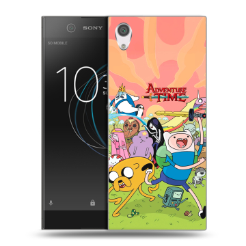 Силиконовый чехол на Sony Xperia XA1 с принтом Adventure time Время приключений Силиконовый чехол на Sony Xperia XA1 с принтом Adventure time Время приключений