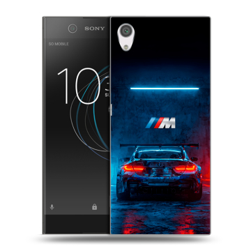 Силиконовый чехол на Sony Xperia XA1 с принтом BMW БМВ