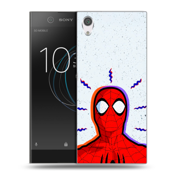 Силиконовый чехол на Sony Xperia XA1 с принтом Spiderman Человек паук Силиконовый чехол на Sony Xperia XA1 с принтом Spiderman Человек паук