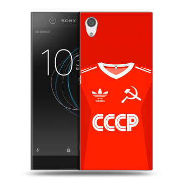 Силиконовый чехол на Sony Xperia XA1 с принтом Флаг Герб СССР Силиконовый чехол на Sony Xperia XA1 с принтом Флаг Герб СССР