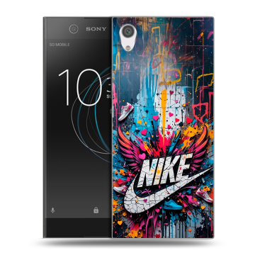 Силиконовый чехол на Sony Xperia XA1 с принтом Nike Найк