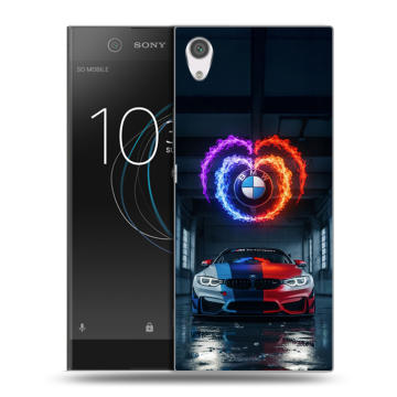 Силиконовый чехол на Sony Xperia XA1 с принтом BMW БМВ
