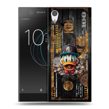 Силиконовый чехол на Sony Xperia XA1 с принтом Дональд Дак Доллар