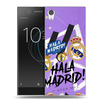 Силиконовый чехол на Sony Xperia XA1 с принтом Real Madrid Реал Мадрид