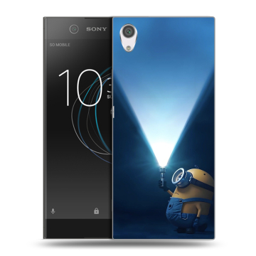 Силиконовый чехол на Sony Xperia XA1 с принтом Миньоны