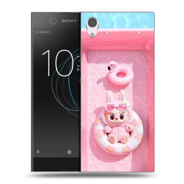 Силиконовый чехол на Sony Xperia XA1 с принтом Labubu Лабубу