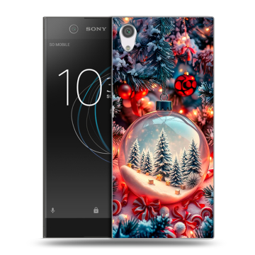 Силиконовый чехол на Sony Xperia XA1 с принтом Новый год Силиконовый чехол на Sony Xperia XA1 с принтом Новый год