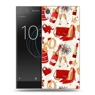 Силиконовый чехол на Sony Xperia XA1 с принтом Новый год Силиконовый чехол на Sony Xperia XA1 с принтом Новый год