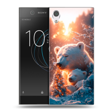 Силиконовый чехол на Sony Xperia XA1 с принтом Новый год Силиконовый чехол на Sony Xperia XA1 с принтом Новый год