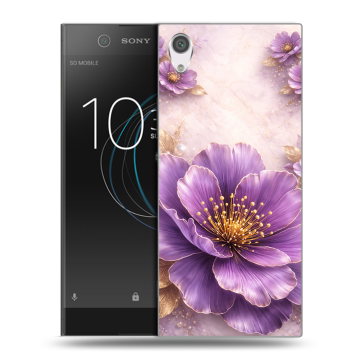 Силиконовый чехол на Sony Xperia XA1 с принтом женский