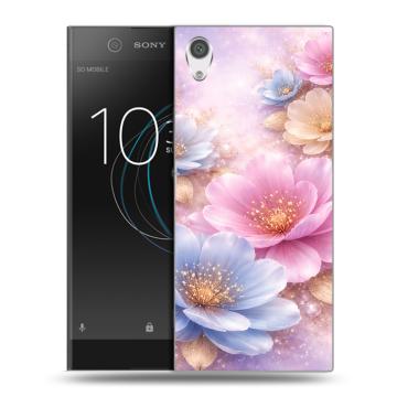 Силиконовый чехол на Sony Xperia XA1 с принтом женский