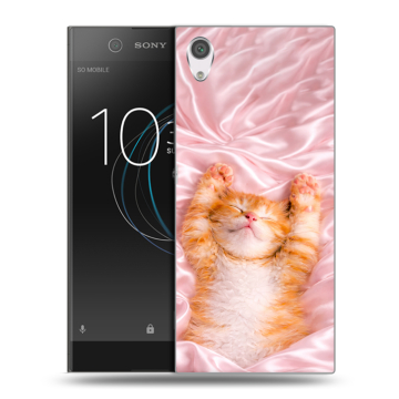 Силиконовый чехол на Sony Xperia XA1 с принтом женский