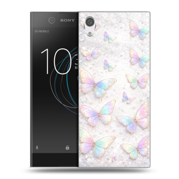 Силиконовый чехол на Sony Xperia XA1 с принтом женский