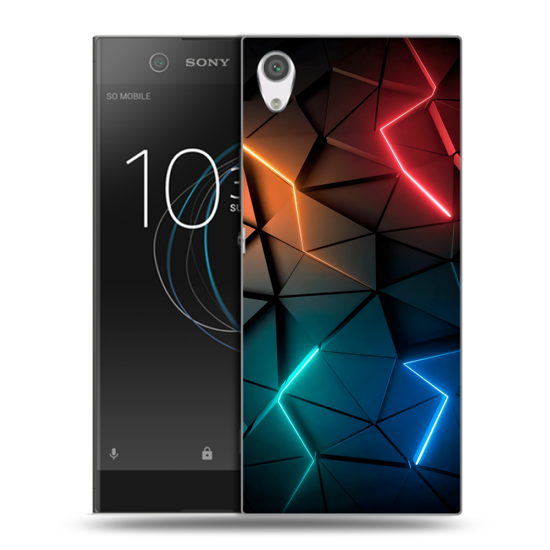 Силиконовый чехол на Sony Xperia XA1 с принтом Абстракция неон Силиконовый чехол на Sony Xperia XA1 с принтом Абстракция неон