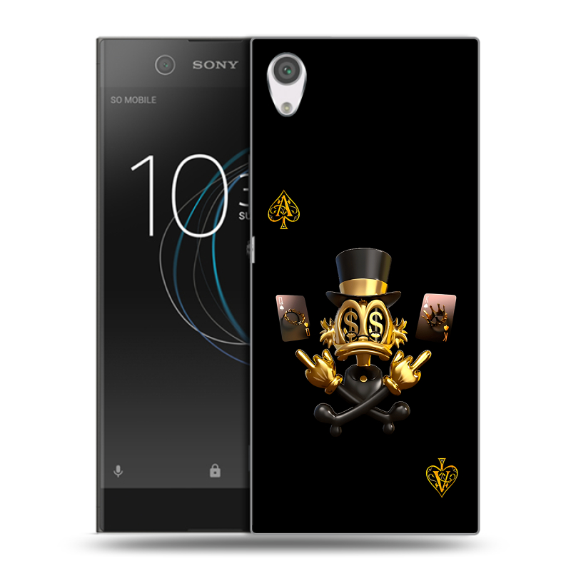 Силиконовый чехол на Sony Xperia XA1 с принтом Золотой скрудж макдак Силиконовый чехол на Sony Xperia XA1 с принтом Золотой скрудж макдак
