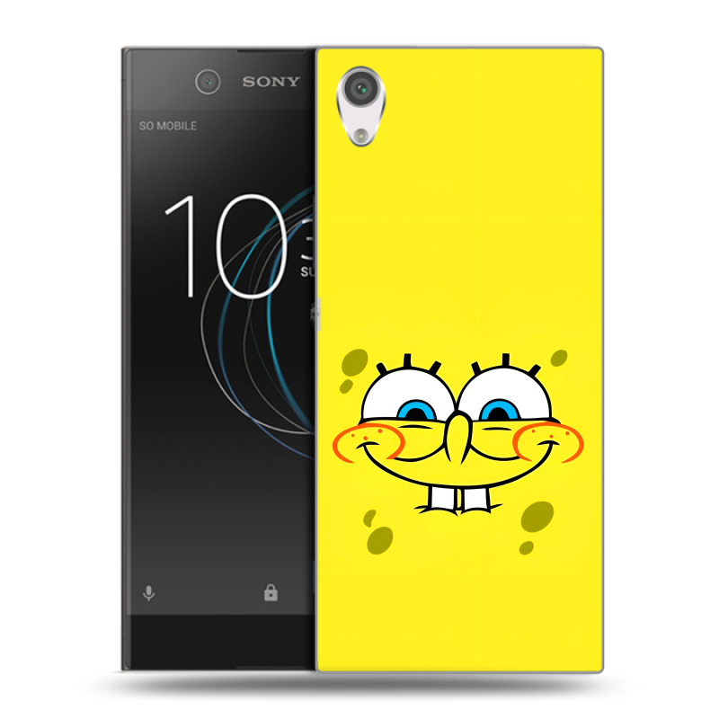 Силиконовый чехол на Sony Xperia XA1 с принтом спанчбоб спанч боб Силиконовый чехол на Sony Xperia XA1 с принтом спанчбоб спанч боб
