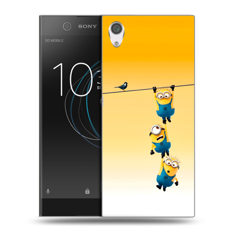 Силиконовый чехол на Sony Xperia XA1 с принтом Миньоны Силиконовый чехол на Sony Xperia XA1 с принтом Миньоны