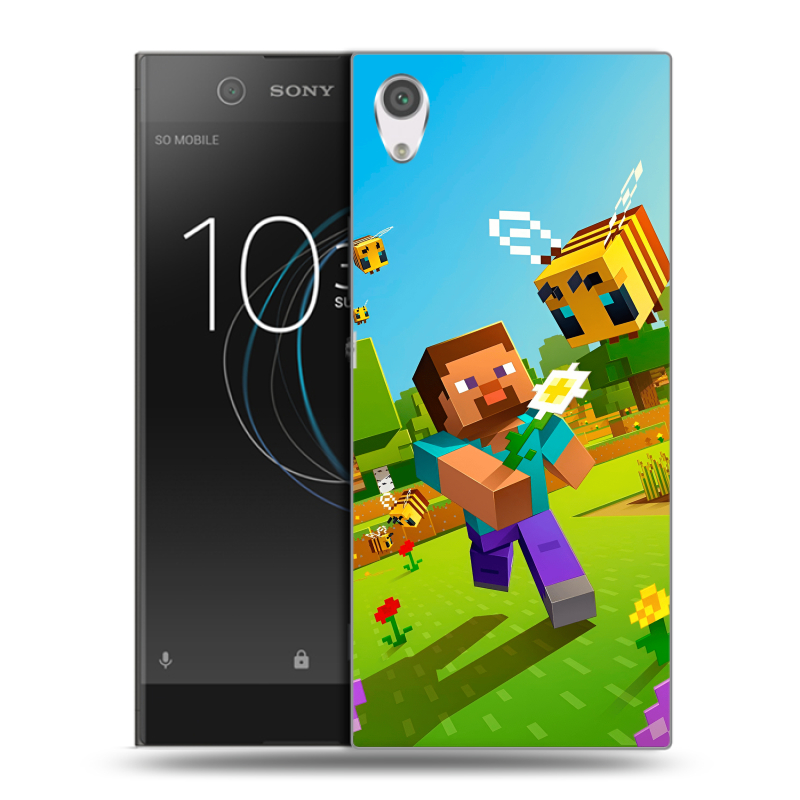 Силиконовый чехол на Sony Xperia XA1 с принтом Майнкрафт Minecraft Силиконовый чехол на Sony Xperia XA1 с принтом Майнкрафт Minecraft