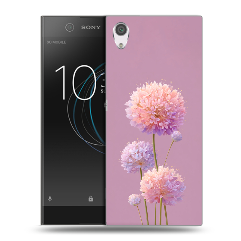 Силиконовый чехол на Sony Xperia XA1 с принтом Цветы Силиконовый чехол на Sony Xperia XA1 с принтом Цветы