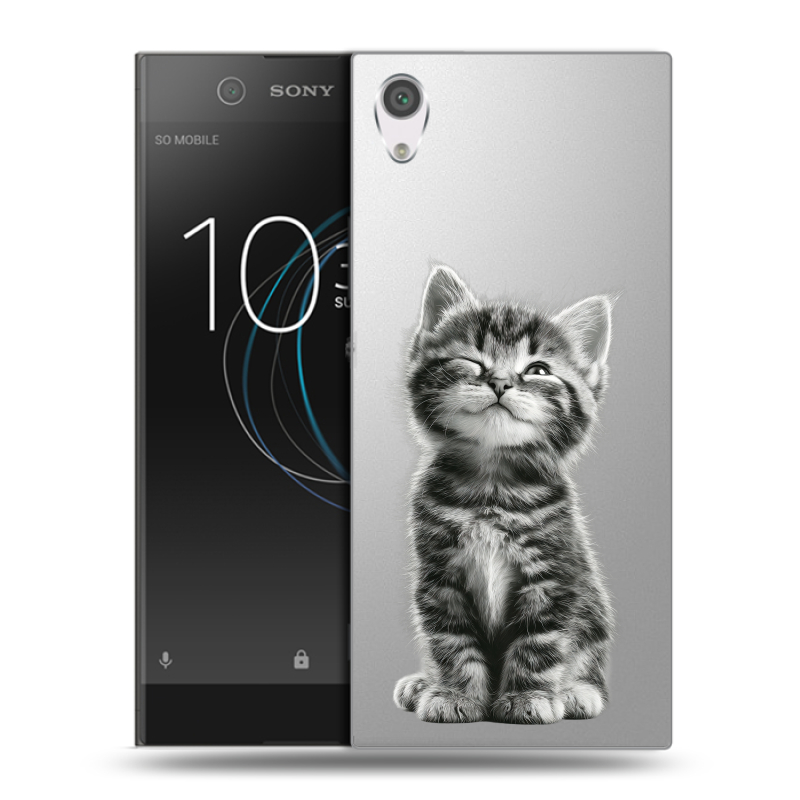Силиконовый чехол на Sony Xperia XA1 с принтом Котенок Силиконовый чехол на Sony Xperia XA1 с принтом Котенок