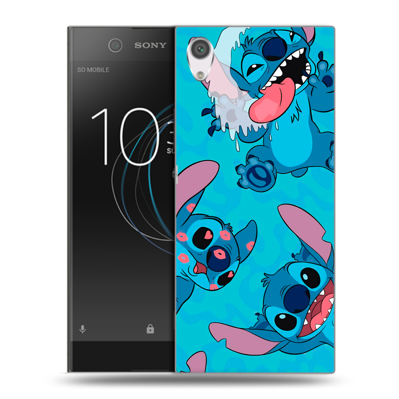 Силиконовый чехол на Sony Xperia XA1 с принтом Лило и Стич Силиконовый чехол на Sony Xperia XA1 с принтом Лило и Стич