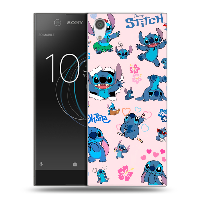 Силиконовый чехол на Sony Xperia XA1 с принтом Лило и Стич Силиконовый чехол на Sony Xperia XA1 с принтом Лило и Стич
