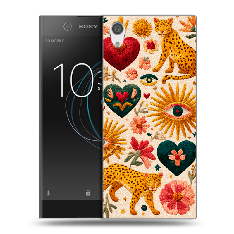 Силиконовый чехол на Sony Xperia XA1 с принтом Модный принт Силиконовый чехол на Sony Xperia XA1 с принтом Модный принт