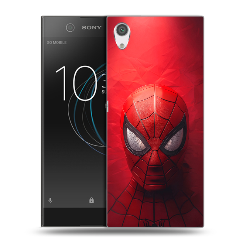 Силиконовый чехол на Sony Xperia XA1 с принтом Spiderman Человек паук Силиконовый чехол на Sony Xperia XA1 с принтом Spiderman Человек паук
