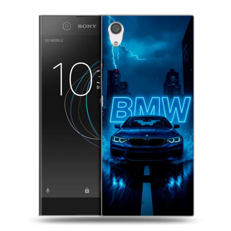 Силиконовый чехол на Sony Xperia XA1 с принтом BMW БМВ Силиконовый чехол на Sony Xperia XA1 с принтом BMW БМВ