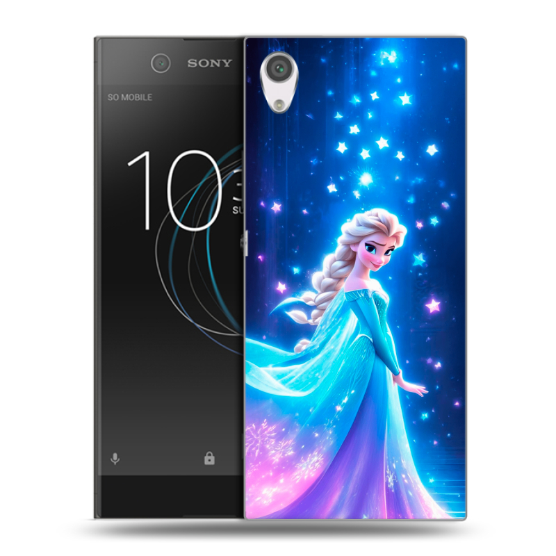 Силиконовый чехол на Sony Xperia XA1 с принтом Холодное сердце Frozen Силиконовый чехол на Sony Xperia XA1 с принтом Холодное сердце Frozen