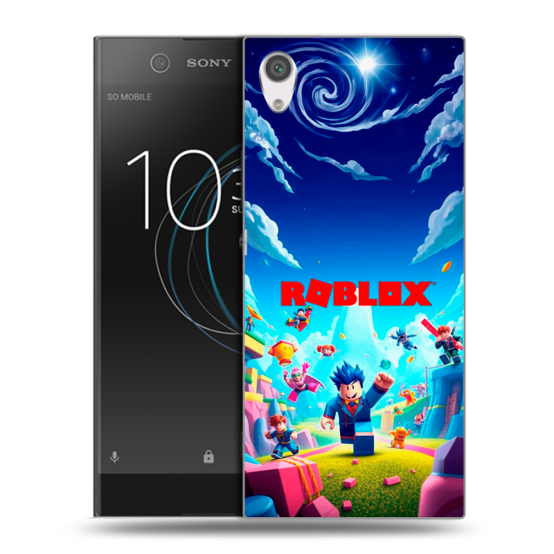Силиконовый чехол на Sony Xperia XA1 с принтом Roblox Роблокс Силиконовый чехол на Sony Xperia XA1 с принтом Roblox Роблокс