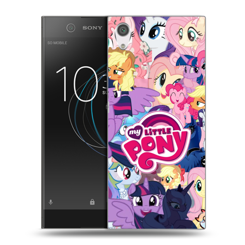 Силиконовый чехол на Sony Xperia XA1 с принтом My little pony Дружба чудо Силиконовый чехол на Sony Xperia XA1 с принтом My little pony Дружба чудо
