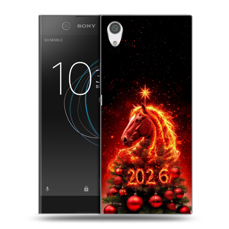 Силиконовый чехол на Sony Xperia XA1 с принтом Новый год Силиконовый чехол на Sony Xperia XA1 с принтом Новый год