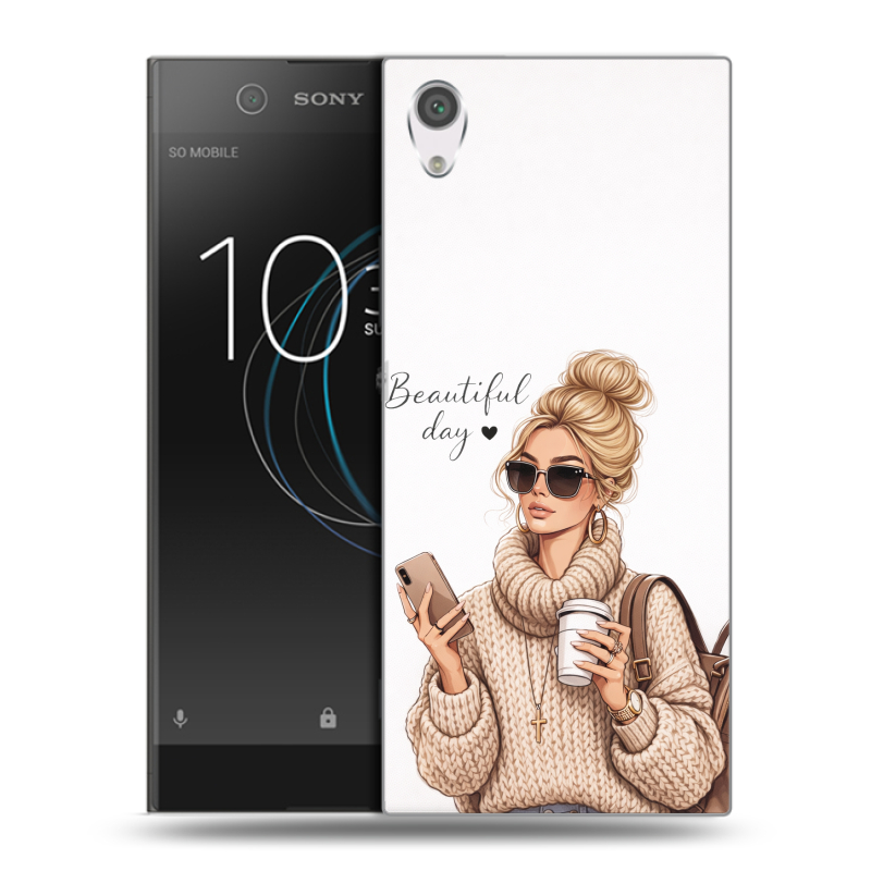 Силиконовый чехол на Sony Xperia XA1 с принтом женский Силиконовый чехол на Sony Xperia XA1 с принтом женский