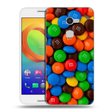 Силиконовый чехол на Alcatel A3 с принтом Конфеты Силиконовый чехол на Alcatel A3 с принтом Конфеты