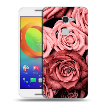 Силиконовый чехол на Alcatel A3 с принтом Цветы розы