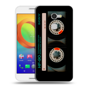 Силиконовый чехол на Alcatel A3 с принтом Кассета