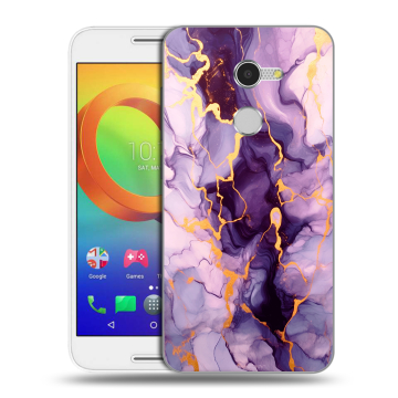 Силиконовый чехол на Alcatel A3 с принтом Мрамор Силиконовый чехол на Alcatel A3 с принтом Мрамор